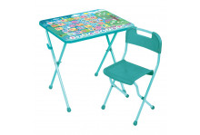 Комплект детский кп/а1 азбука (стол+стул пласт) Ника
