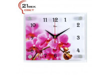 Часы настенные розовая орхидея