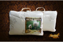 Одеяло овечья шерсть облегченное 1,5-х спальное 145х205 тик