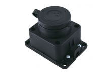 Розетка настенная с заглушкой каучук 2P+PE 16A 250B IP44