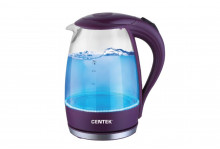 Чайник электрический 1.8л, фиолетовый, Centek