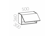 Шкаф настенный 500х360 Палитра пластик Calpe