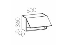 Шкаф настенный 600х360 Палитра пластик Calpe