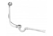 Сифон элит мини для ванны с автомат сливом и гибк труб (40/50)  vir