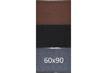 Коврик придверный влаговпит 60х90x8 серый ,черн,корич   floor mat
