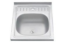 Мойка Melana 004 t нержавеющая сталь 500х600 т.0,8мм г.180 накладная с сифоном HLD Melana