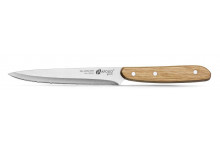 Нож кухонный 120 для нарезки Genio Woodstock сталь 2CR13 ручка дерево Apollo