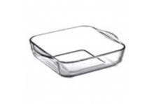 Посуда-форма СВЧ жаропрочная квадрат с ручкой 220х220 Borcam