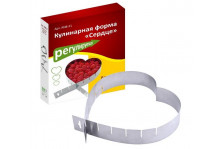 Форма кулинарная сердце 15х11,27х20см регулируемая  Мультидом