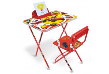 Комплект детский Д2Т Disney 2 - Тачки (стол 570 + стул мягкий моющийся + пенал)
