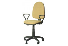 Кресло офисное Престиж с подлокотниками самба В-30 светло-коричневое