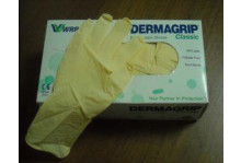 Перчатки Dermagrip Classic смотровые не стерильные 6"1/2 S