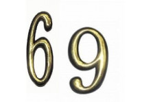 Цифры самоклеющиеся большие "6""9" золото Аллюр