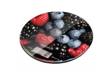 Весы кухонные 5кг электронные сенсорное управление стекло круг ягоды 011645 Energy