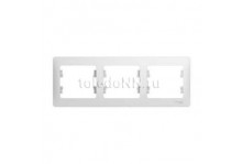 Рамка 3м GSL000103 белый гориз Schnaeider Electric Glossa