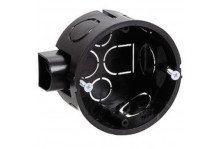Коробка монтажная СП 65х25 IP20 самонарез стыковочные узлы черный TDM