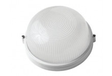 Светильник влагозащитный белый круглый открытый без решетки Navigator NBL-R1-60-E27