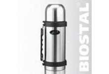 Термос нержавеющая сталь 1.5Л узкое горло с кнопкой ручка Biostal