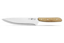 Нож кухонный 190 поварской Genio Woodstock сталь 2CR13 ручка дерево Apollo