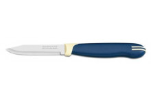 Нож кухонный 075 для овощей Multicolor синий с белым блистер Трамонтина