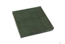 Плитка тротуарная полимернопесчанная зеленая 450х450х25 (250)