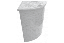 Корзина для белья 40л agua угл (54х50х37) п-ц