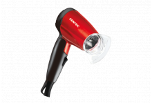 Фен для волос 1200Вт 2 режима работы складная ручка концентратор перламутровое покрытие красно-черный Centek
