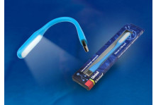 Фонарь Uniel TLD-541 6хLED USB- прорезиновый корпус синий картонная упаковка Uniel