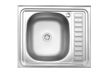 Мойка Melana 127 L нержавеющая сталь 600х500 т.0,4мм г.160 левая накладная без сифона HLD Melana