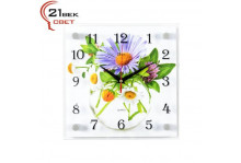 Часы настенные 2525-1148 (25х25) полевые цветы 21век