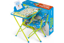 Комплект детский КУ2/ВА (стол 580 + пенал + стул мягкий складной) Веселая Азбука