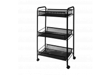 Этажерка 3-х полочная Ладья 2к черная 440х250х755 см ЗМИ