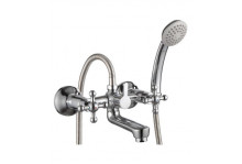 Смеситель для ванн G02-83 с коротким изливом хром Rossinka