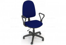 Кресло офисное Престиж с подлокотниками Самба ткань TW-12 нагрузка до 90кг Мебельком