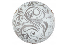 Светильник настенно-потолочный 1л е27 макс 1х60вт НПБ 01-60-130 М15 Иней 250 матовый бело-золотой Элетех