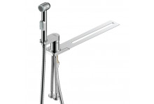 Смеситель с гигиеническим душем для установки на унитаз X25-56  хром Rossinka