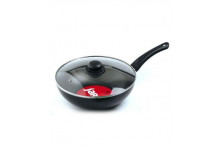 Вок, антипригарное покрытие Lite jbip-128-31 стеклянная крышка, Jarko