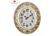 Часы настенные 3126-002 овальные (31х26) Классика корпус золото Рубин