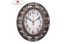 Часы настенные 3126-004 овальные (31х26) Классика корпус бронза Рубин