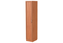 Шкаф 1-но дверный для белья ШО-400.2 с зеркалом венге дуб молочный Влад