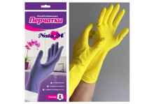 Перчатки хозяйственные L Nata M
