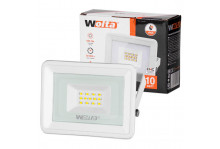 Прожектор светодиодный wfl-10w/06w 5500к 10вт LED ip 65 850lm белый Wolta
