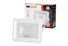 Прожектор светодиодный wfl-20w/06w 5500к 20вт LED ip 65 1700lm белый Wolta