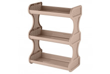 Полка навесная 3-х секционная Keeplex Rattan 324х170х418