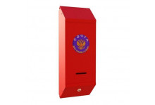 Ящик почтовый Столбик красная шагрень (3003) с замком Миасс