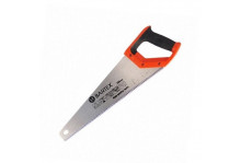 Ножовка по дереву 400мм заточка 2D закалка крупный зуб 2-х компонентная ручка 4TPI/5Т Bartex