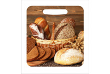 Доска разделочная сувенир малая 195х210х6мм фанера Л-12 "Хлеб" Аванти