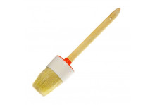 Кисть КР-30 натуральная щетина деревянная ручка №6 евро Bartex