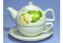 Набор фарфор чайный 3 предмета Зеленое яблоко ДФЗ