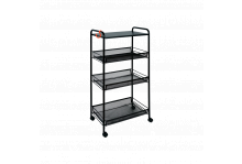 Этажерка 4-х полочная Ладья со столом 34кс черная 450х300х880мм 34кс Соликамск